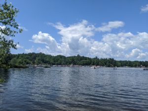 Boaters jammed the sandbar on July 4. (Contributed Photo)